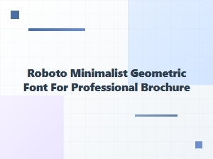 Pairing Roboto with Clean Geometric Fonts